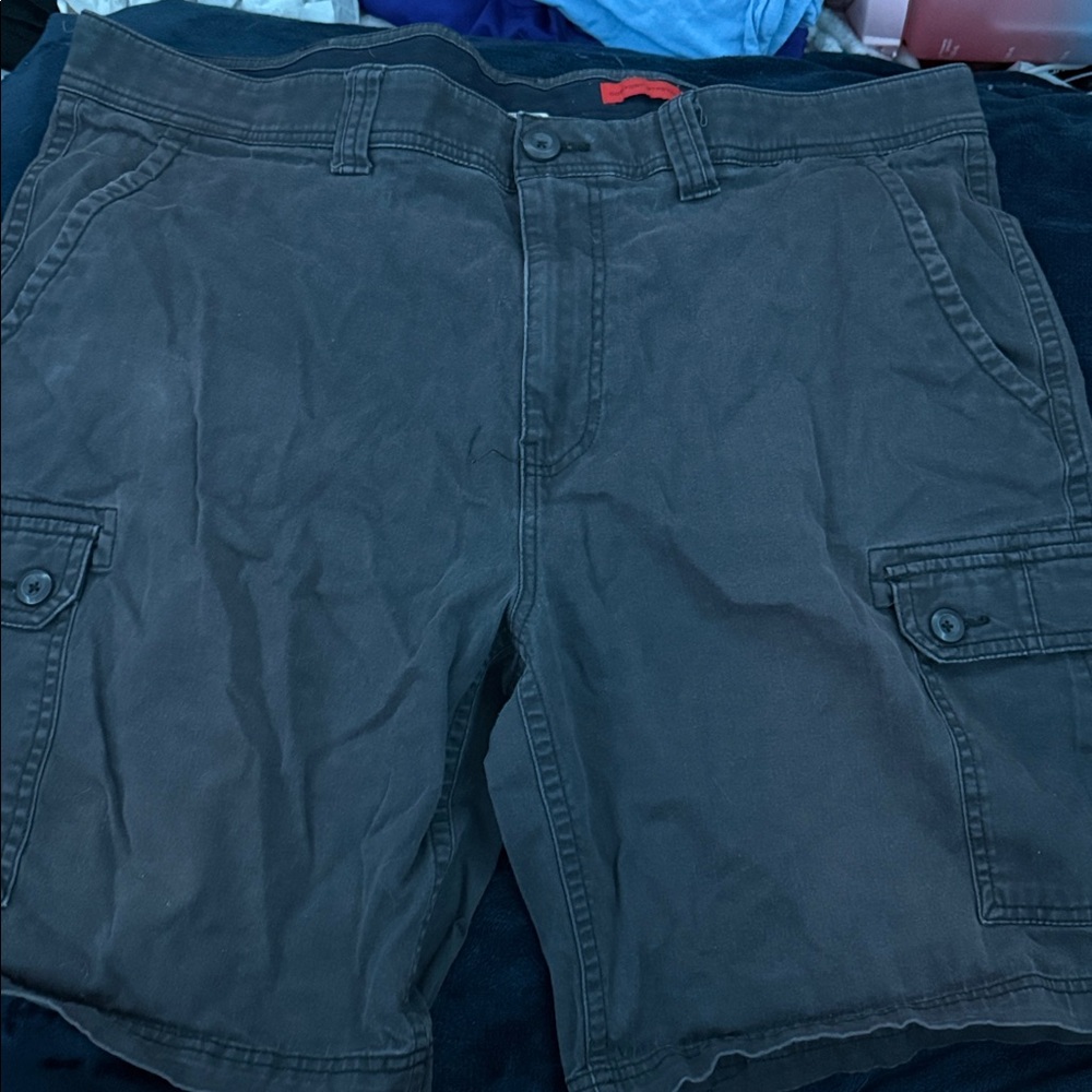 St. John's Bay Dark Gray Cargo Shorts
